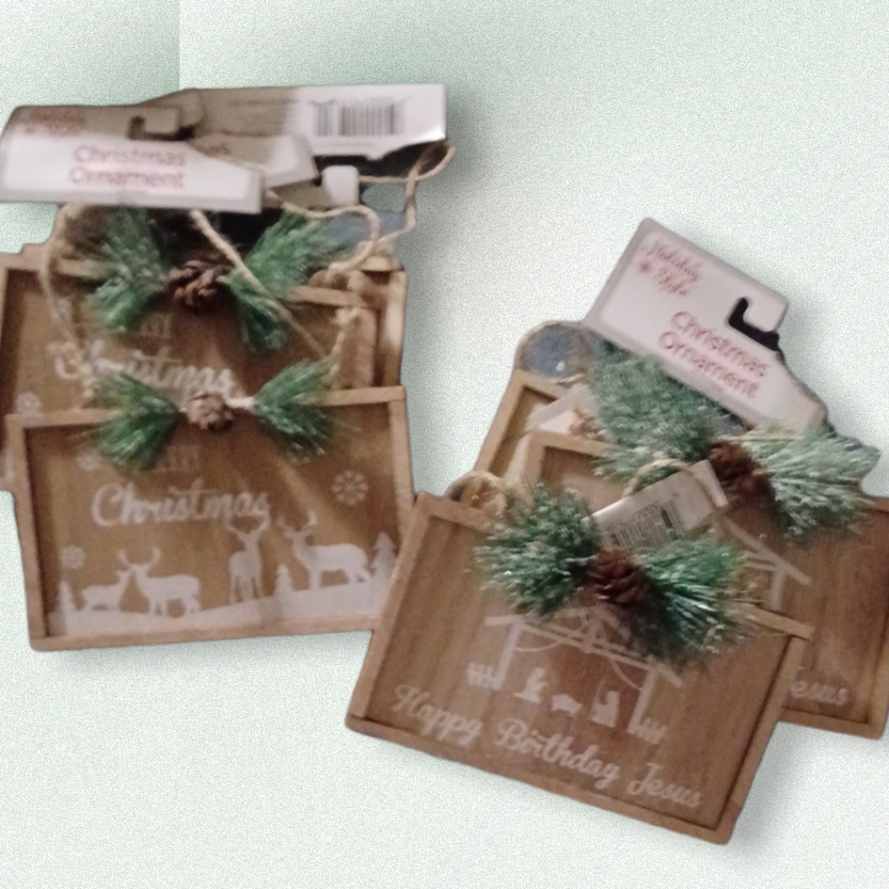 Wooden Christmas Ornaments